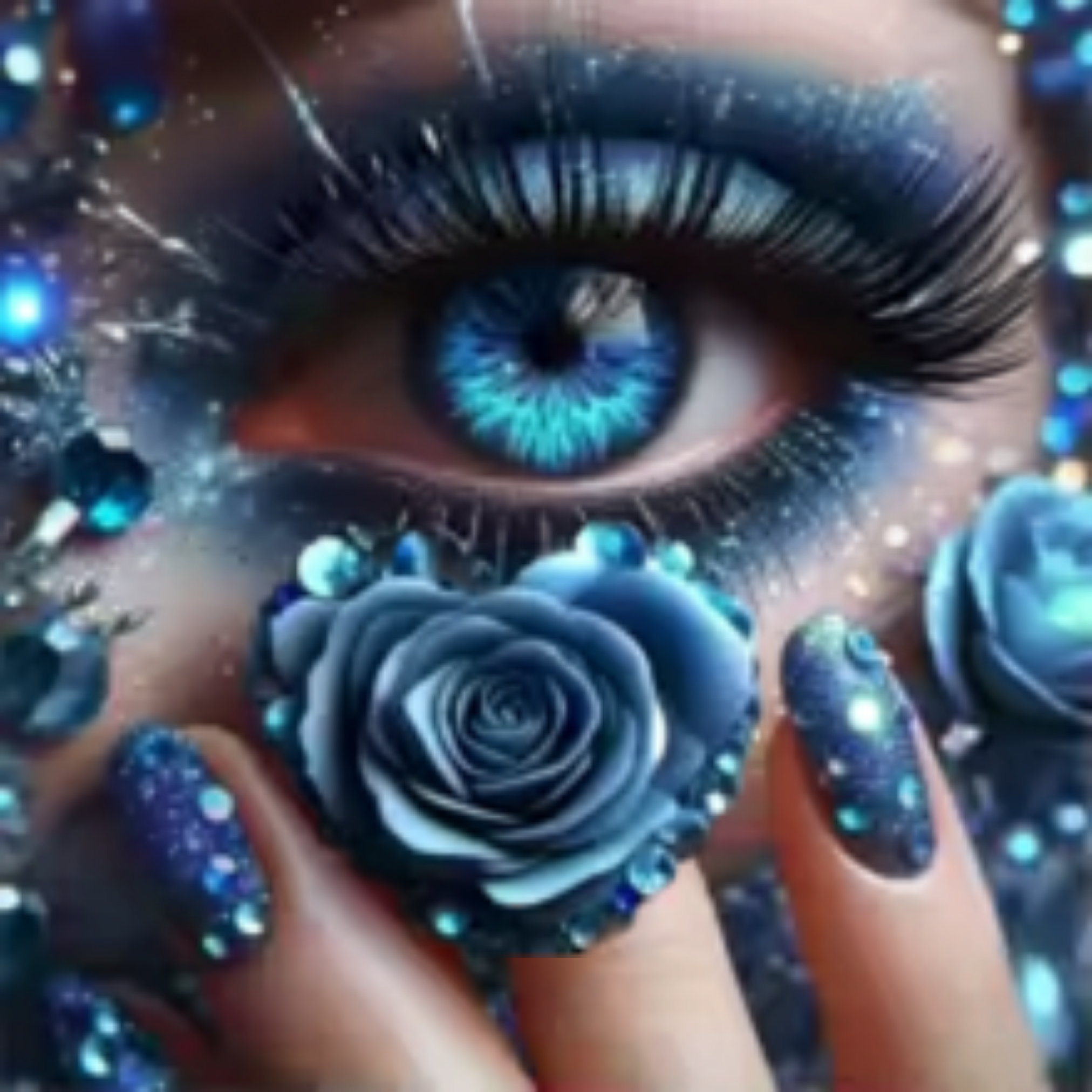 Blue Eye Delight Diamond Painting