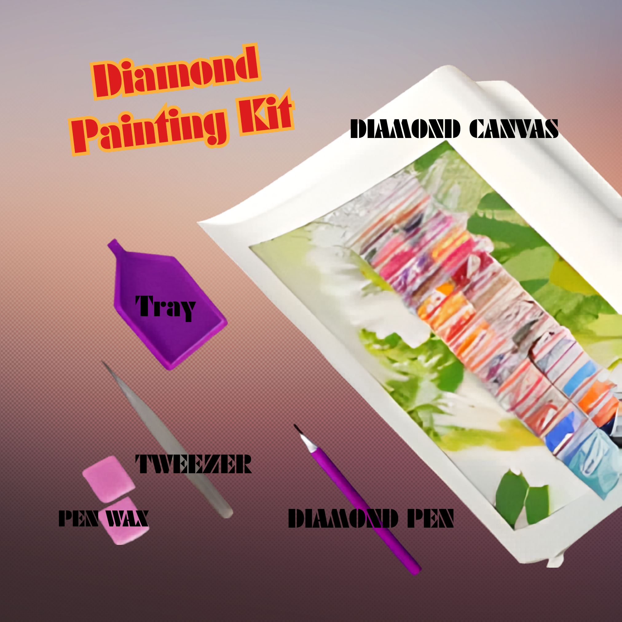Stunning Crystal Black Rose Diamond Painting Kit - DIY Full Drill Artwork for a Dazzling Home Display