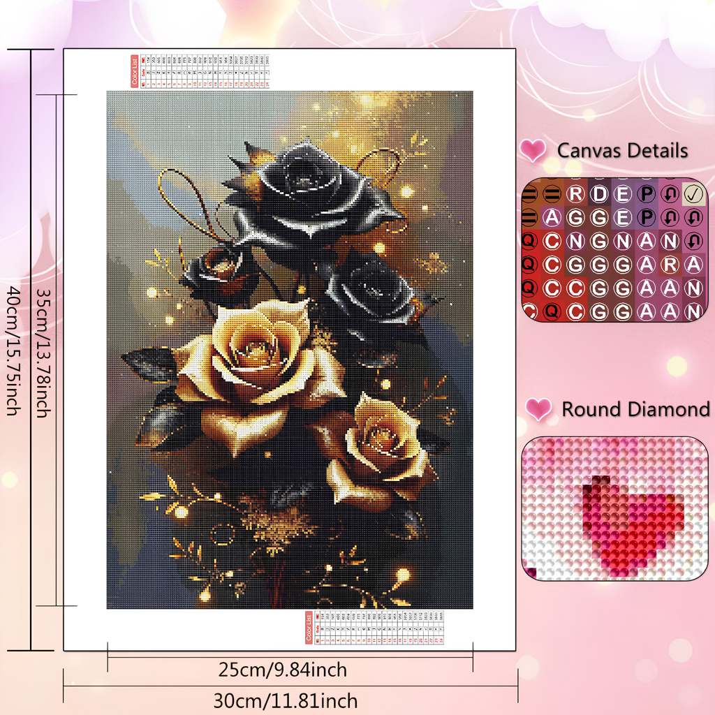 Glistening Rose Diamond Painting