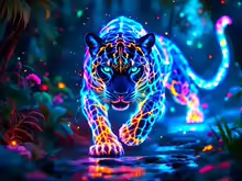 The Pitter Patter Of A Prowling Panther AB Diamond Painting