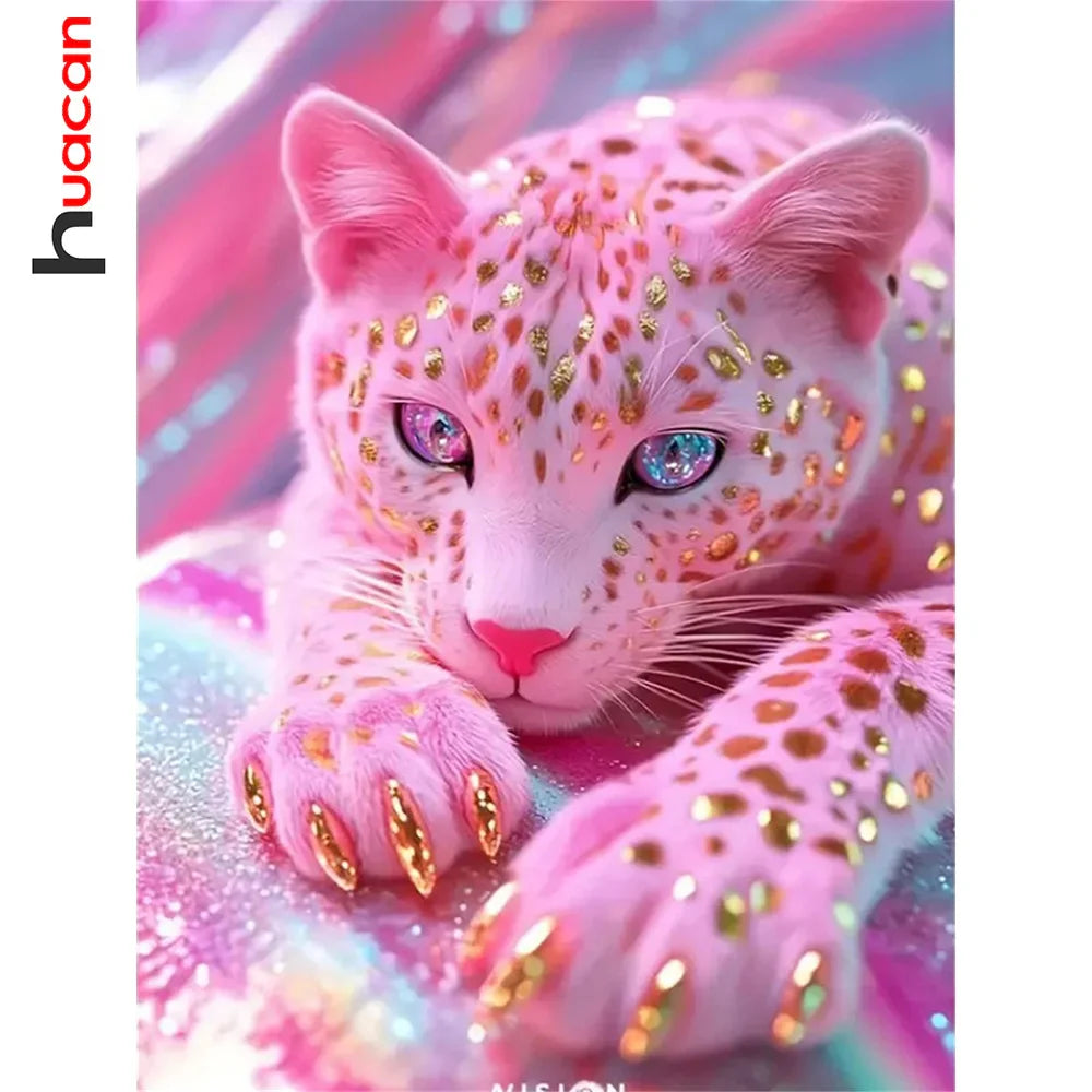 Prismatic Pink Panther Diamond Painting